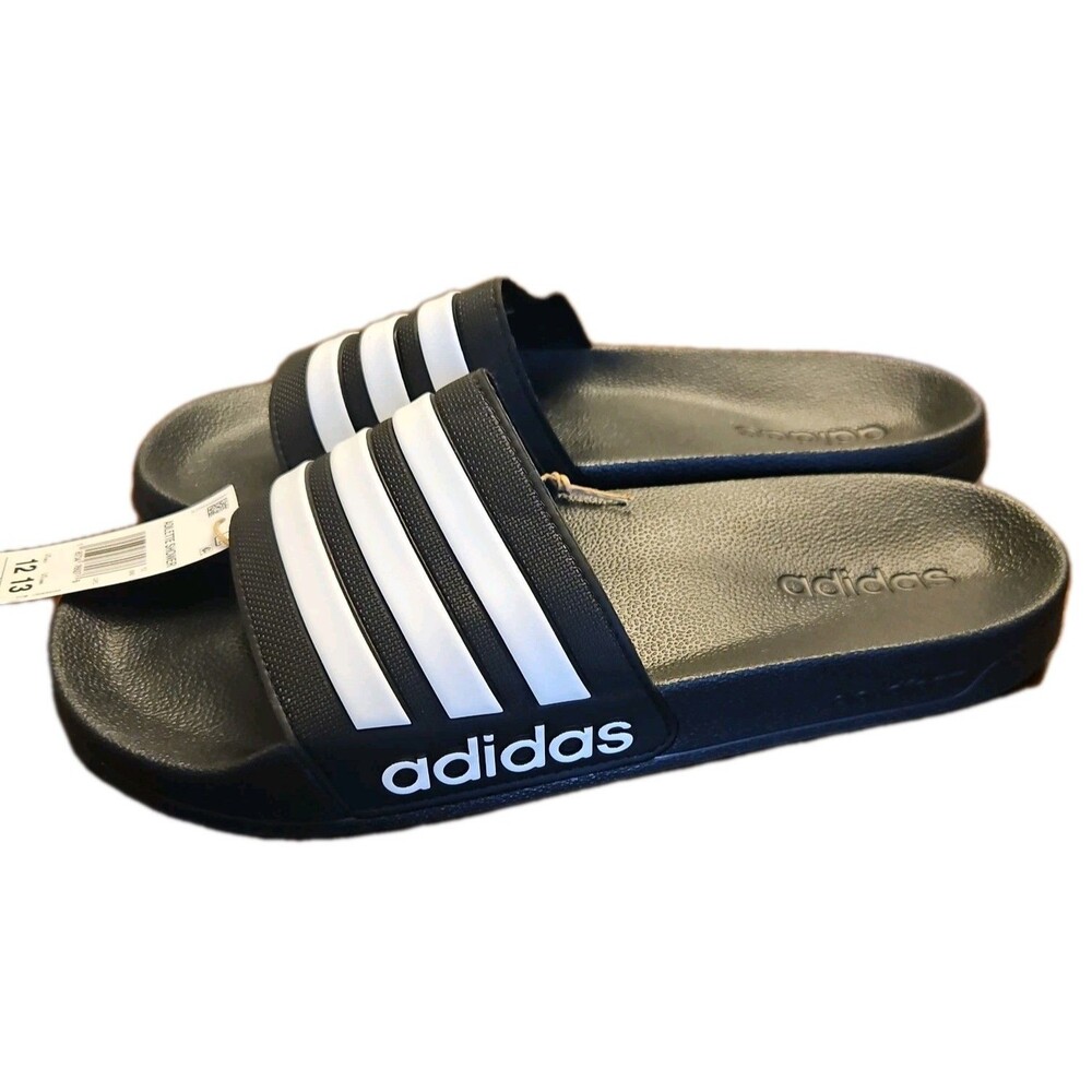 Adidas Adilette Cloudfoam Aqua Shoes Mens Size 12 Womens 13 Slides Shower Sandal
